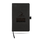 Cleveland Browns Laser Engraved Notepad W/ Elastic Band - Black