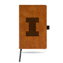 Illinois University Generic Laser Engraved Brown Notepad