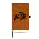 Colorado University Laser Engraved Brown Notepad With Elastic Band - Generic