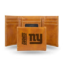 New York Giants Custom Brown Trifold Wallet