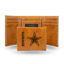 Dallas Cowboys Custom Brown Trifold Wallet