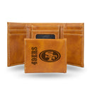 San Francisco 49ers Custom Brown Trifold Wallet