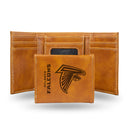 Atlanta Falcons Custom Brown Trifold Wallet
