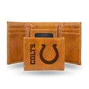 Indianapolis Colts Custom Brown Trifold Wallet