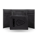 Kansas City Chiefs Custom Black Trifold Wallet
