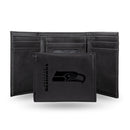 Seattle Seahawks Custom Black Trifold Wallet