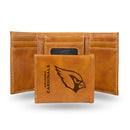 Arizona Cardinals Custom Brown Trifold Wallet