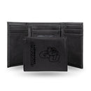 Gonzaga Bulldogs Custom Laser Engraved Trifold Wallet - Black