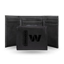 Washington Commanders Custom Black Trifold Wallet