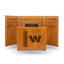 Washington Commanders Custom Brown Trifold Wallet