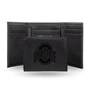NCAA Ohio State Buckeyes Laser Engraved Black Tri-Fold Wallet - Men's Accessory By Rico Industries