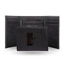 Pittsburg State Laser Engraved Black Trifold Wallet