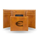 NCAA Emporia State Hornets Laser Engraved Brown Tri-Fold Wallet - Men's Accessory By Rico Industries