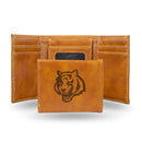 NFL Cincinnati Bengals Laser Engraved Brown Tri-Fold Wallet - Men's Accessory By Rico Industries