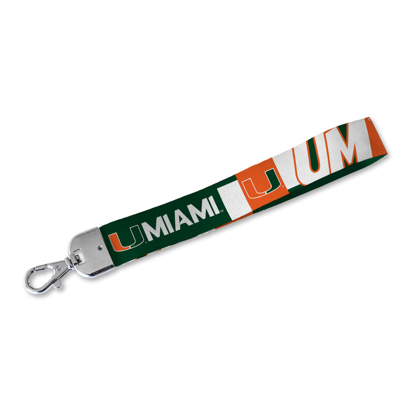 Miami Hurricanes Wristlet Lanyard Keychain
