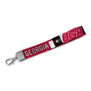 Georgia Bulldogs Lanyard Keychain