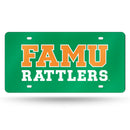 Florida A&M Rattlers Colored Laser Cut Auto Tag