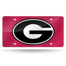 Georgia Bulldogs Colored Laser Cut Auto Tag