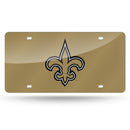 New Orleans Saints Colored Laser Cut Auto Tag