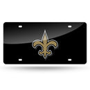Saints Fleur De Lis On Black Base Laser