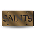 Saints Black Wordmark On Gold Base