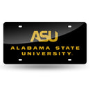 Alabama State Hornets Colored Laser Cut Auto Tag