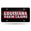 Louisiana-Lafayette Ragin Cajuns Colored Laser Cut Auto Tag