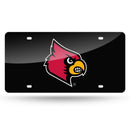 Louisville Cardinals Colored Laser Cut Auto Tag