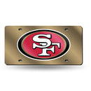 San Francisco 49ers Colored Laser Cut Auto Tag