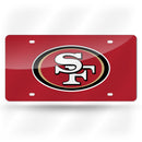 San Francisco 49ers Colored Laser Cut Auto Tag