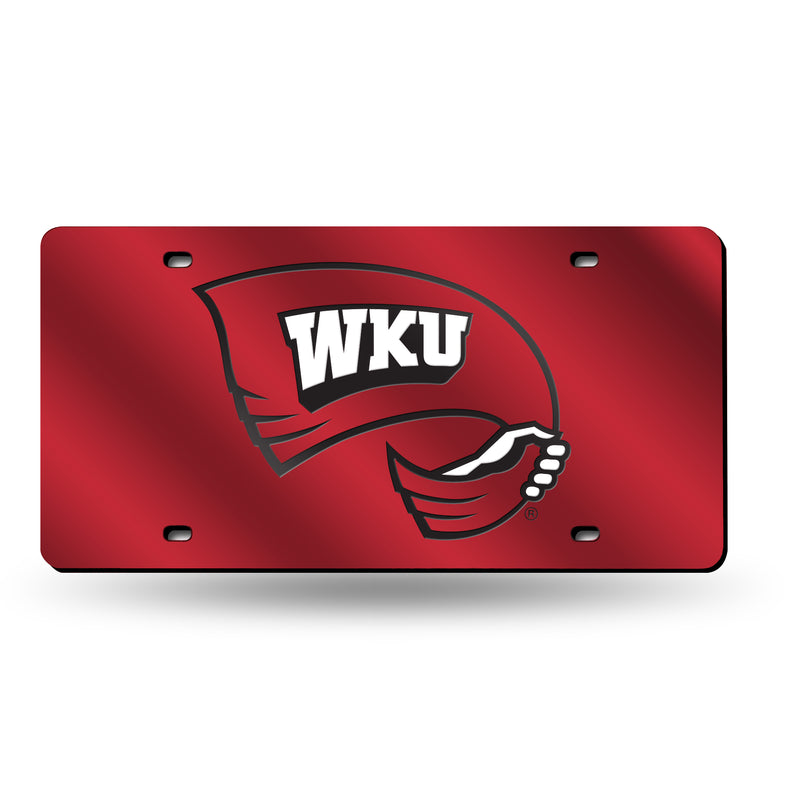 Western Kentucky Hilltoppers Colored Laser Cut Auto Tag