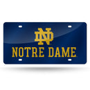 Notre Dame Navy Laser Tag With Gold Lettering