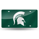 Michigan State Spartans Colored Laser Cut Auto Tag