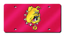 Ferris State Bulldogs Colored Laser Cut Auto Tag