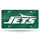 New York Jets Colored Laser Cut Auto Tag - Green