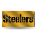 Pittsburgh Steelers Colored Laser Cut Auto Tag