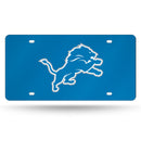 Detroit Lions Colored Laser Cut Auto Tag
