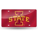 Iowas State Cyclones Colored Laser Cut Auto Tag
