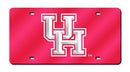 Houston Cougars Colored Laser Cut Auto Tag