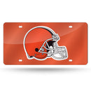 Cleveland Browns Colored Laser Cut Auto Tag - Orange
