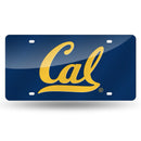 Cal Berkeley Golden Bears Colored Laser Cut Auto Tag