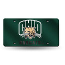 Ohio Bobcats Colored Laser Cut Auto Tag
