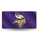 Minnesota Vikings Colored Laser Cut Auto Tag