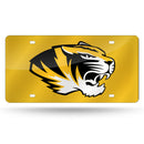 Missouri Tigers Colored Laser Cut Auto Tag