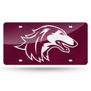 Southern Illinois Salukis Colored Laser Cut Auto Tag