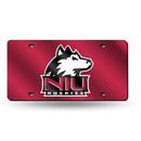 Northern Illinois Huskies Colored Laser Cut Auto Tag