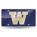 Washington Huskies Colored Laser Cut Auto Tag