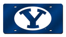 BYU Cougars Colored Laser Cut Auto Tag
