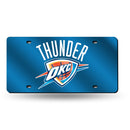 Oklahoma City Thunder Colored Laser Cut Auto Tag
