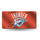 Oklahoma City Thunder Colored Laser Cut Auto Tag
